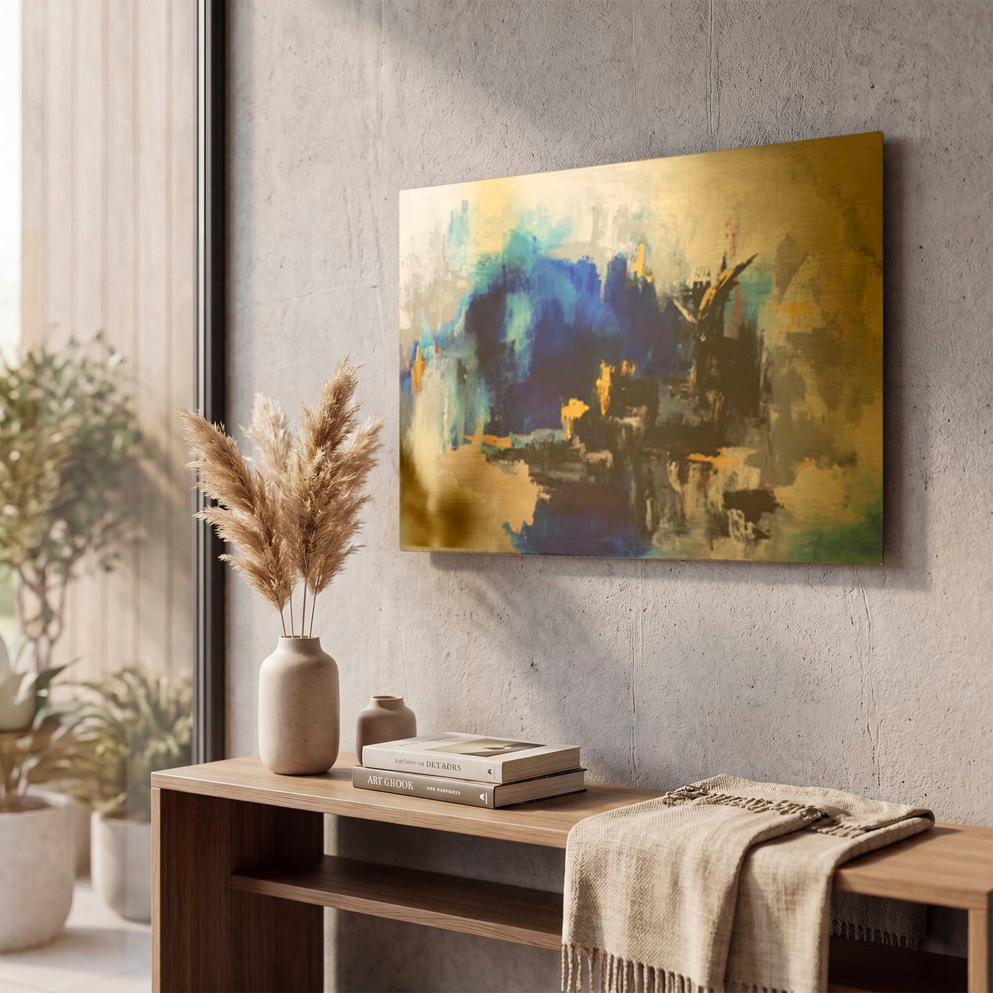 'Mi Cuidad' By Leticia Herrera Gold Metal Wall Art