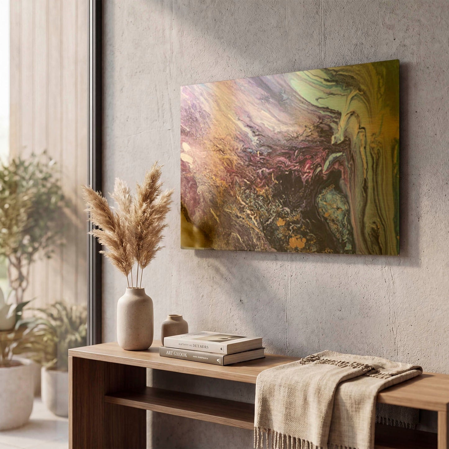 'Elfragmento' By Leticia Herrera Gold Metal Wall Art