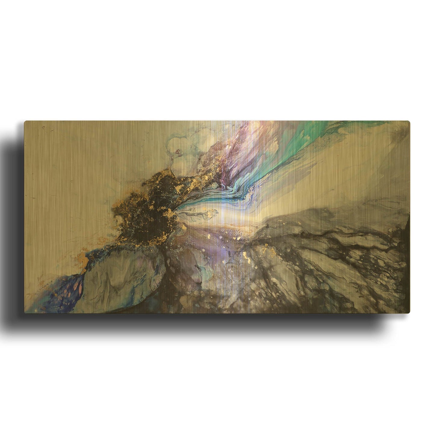 'Luis' By Leticia Herrera Gold Metal Wall Art