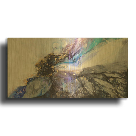 'Luis' By Leticia Herrera Gold Metal Wall Art