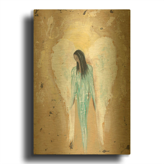 'Safe Haven I' By Jade Reynolds Gold Metal Wall Art