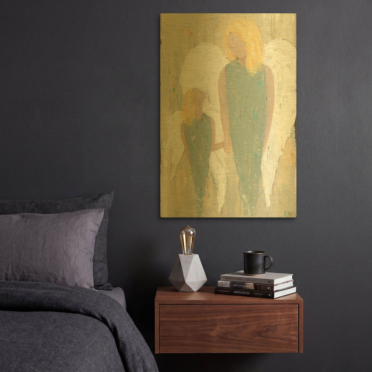 'Safe Haven III' By Jade Reynolds Gold Metal Wall Art