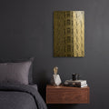 'Reflections of NYC I' By Jeff Pica Gold Metal Wall Art