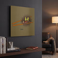 'Uni' By Chuck Wimmer Gold Metal Wall Art