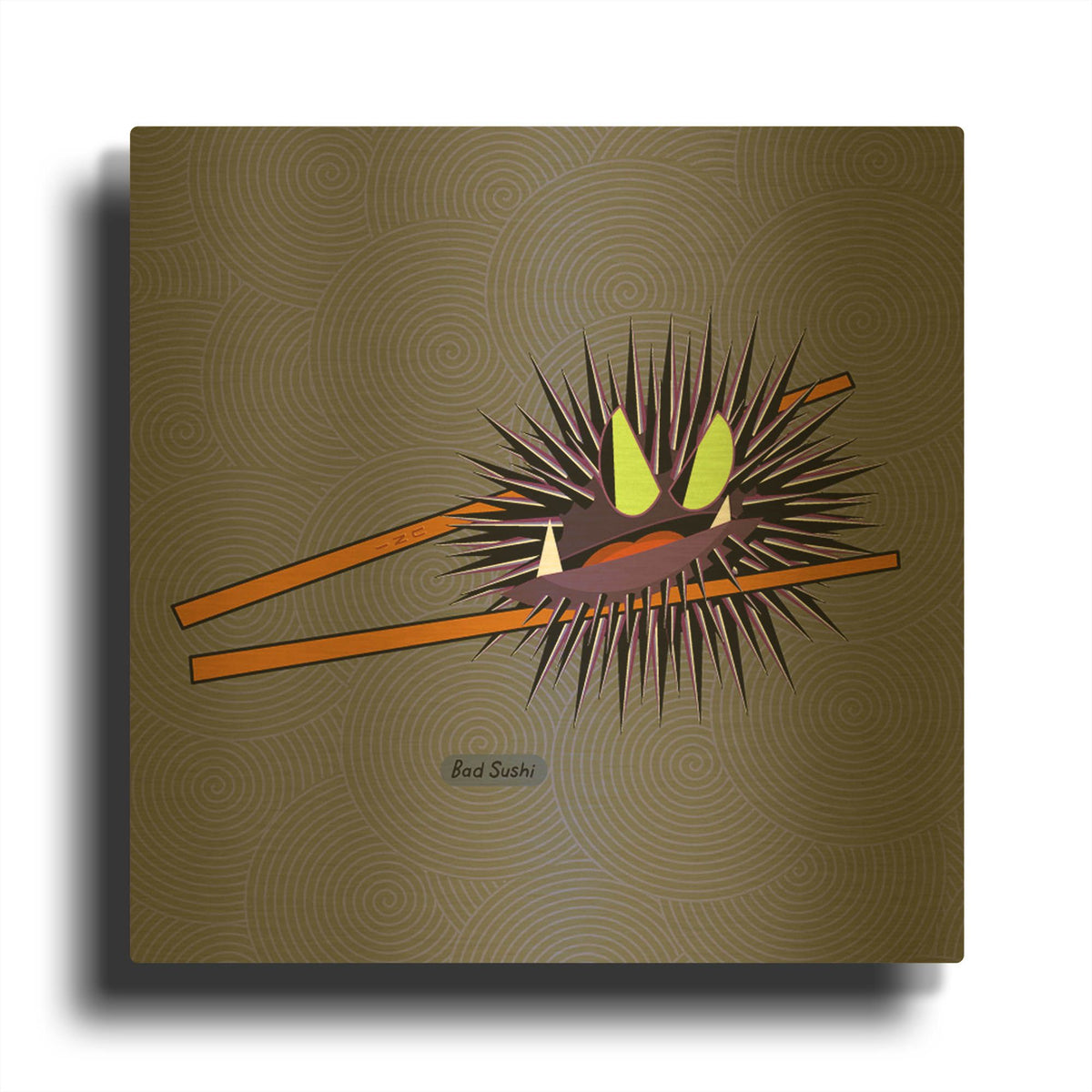 'Uni' By Chuck Wimmer Gold Metal Wall Art