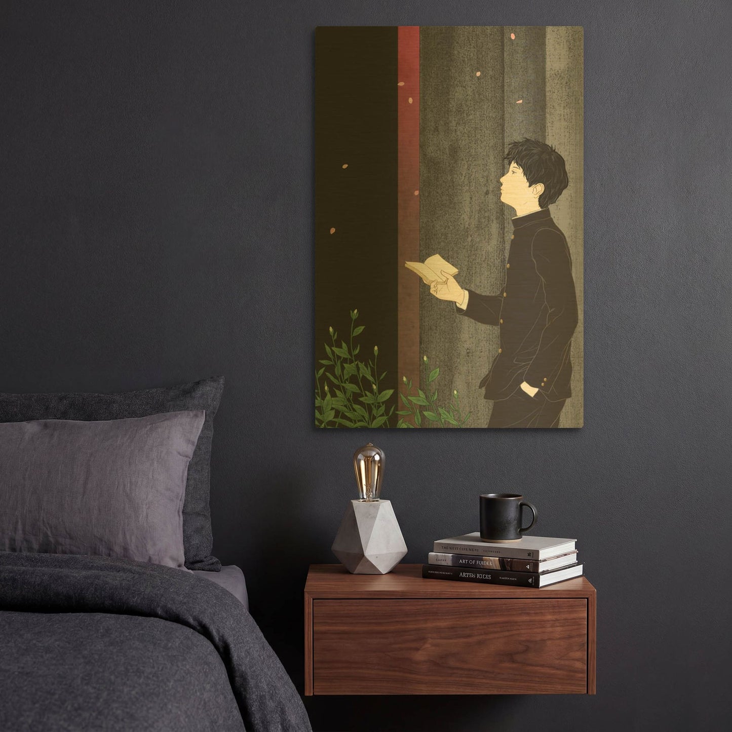 'Sakura' By Sai Tamiya Gold Metal Wall Art