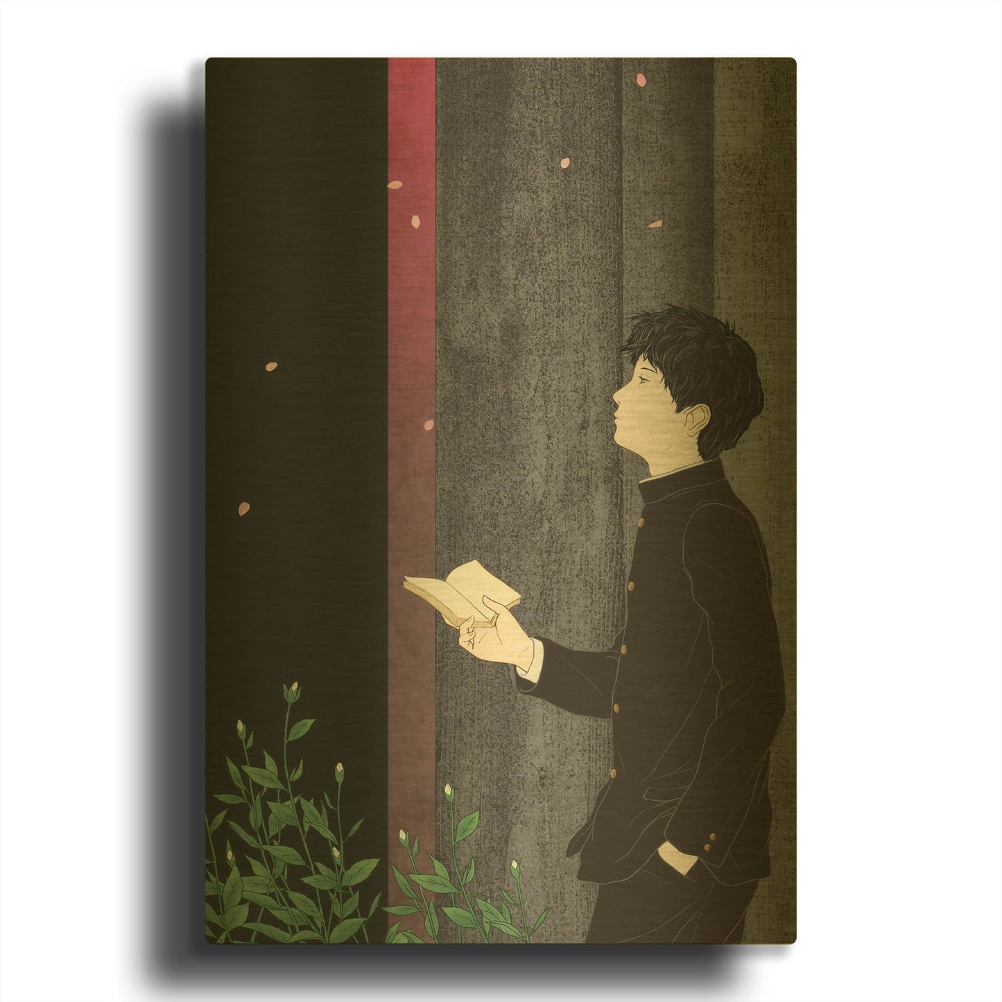 'Sakura' By Sai Tamiya Gold Metal Wall Art