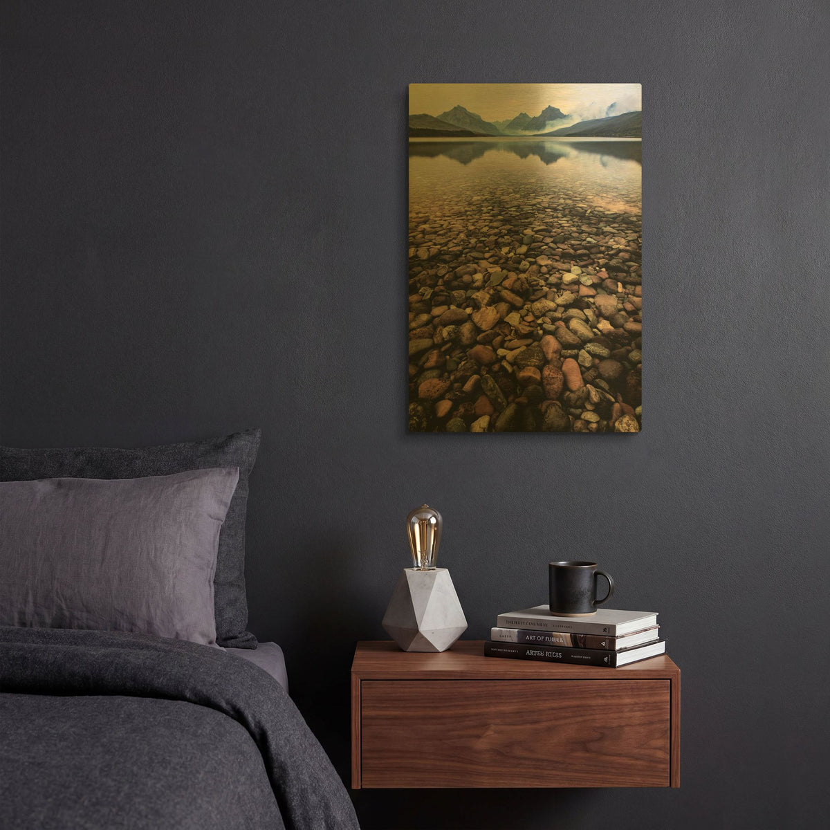 'Wild I' By PH Burchett Gold Metal Wall Art