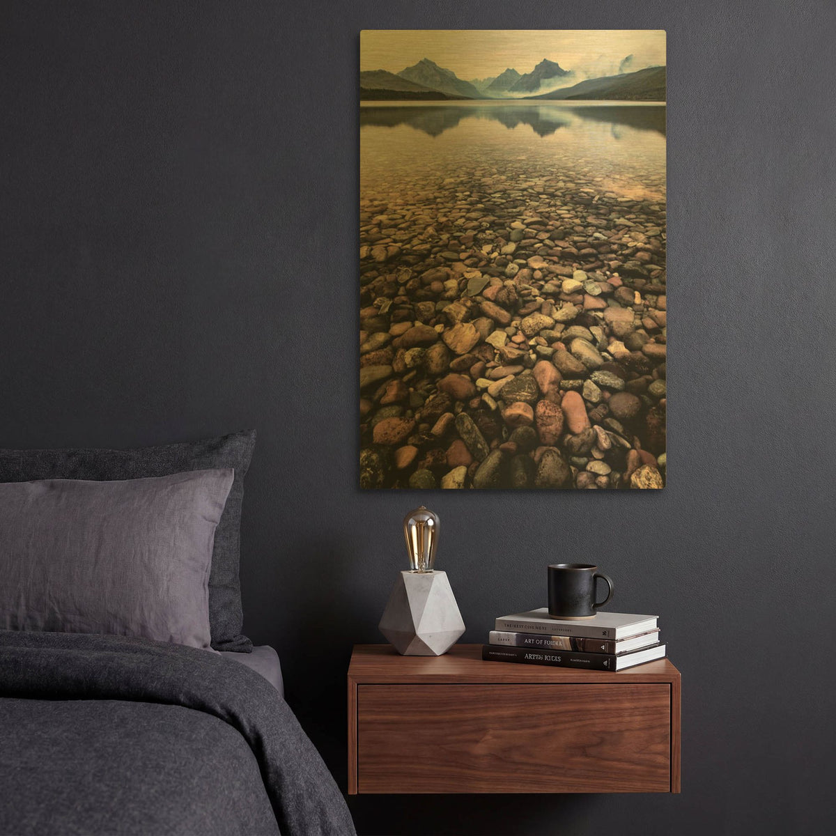 'Wild I' By PH Burchett Gold Metal Wall Art