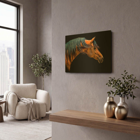 'Wind Swept' By PH Burchett Gold Metal Wall Art