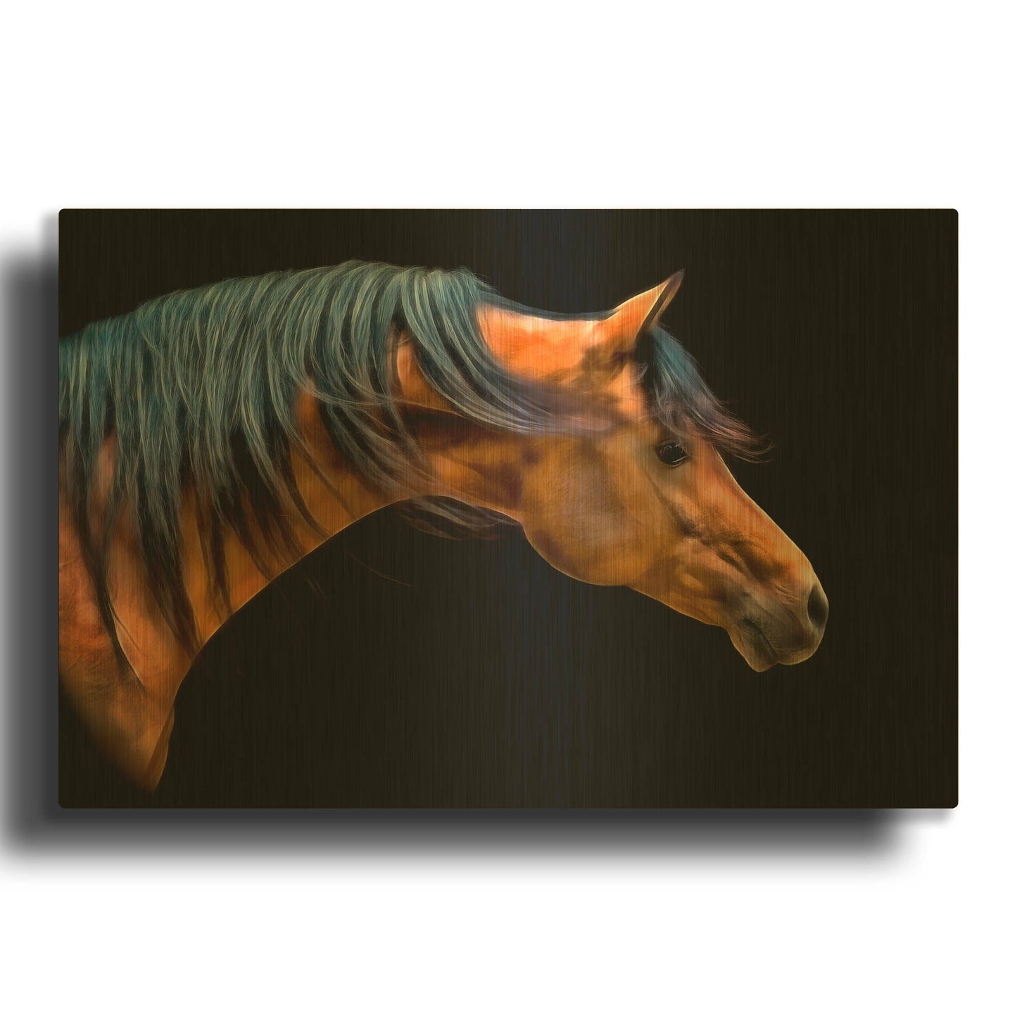 'Wind Swept' By PH Burchett Gold Metal Wall Art