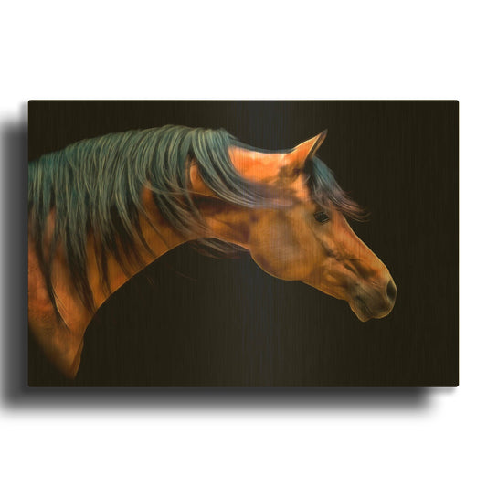 'Wind Swept' By PH Burchett Gold Metal Wall Art
