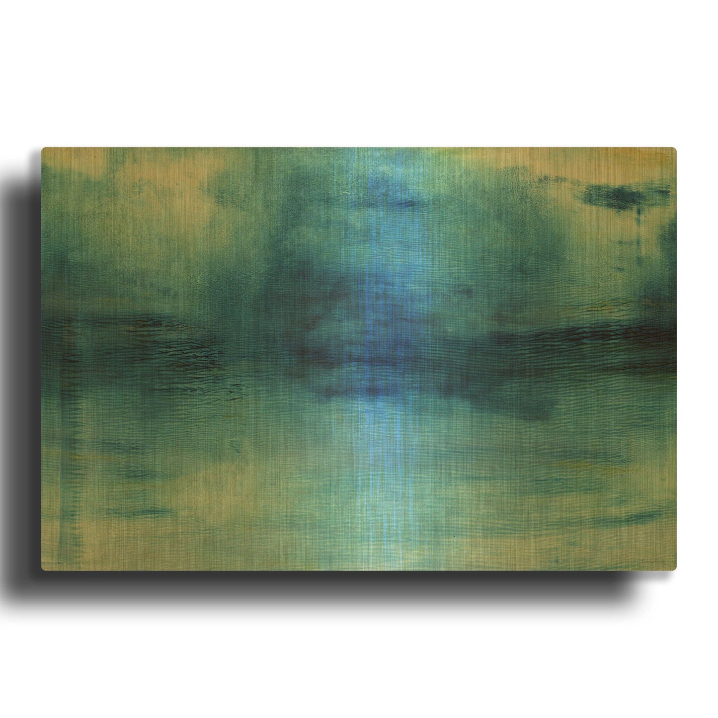 'Wash Away' By Linda Woods Gold Metal Wall Art