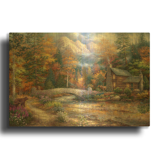 'Call of the Wild' By Chuck Pinson Gold Metal Wall Art