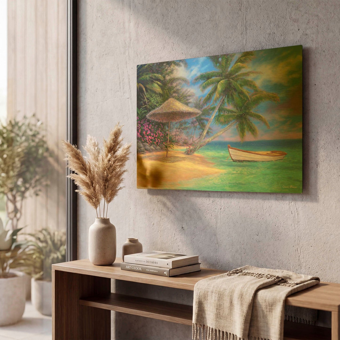 'Drift Away' By Chuck Pinson Gold Metal Wall Art