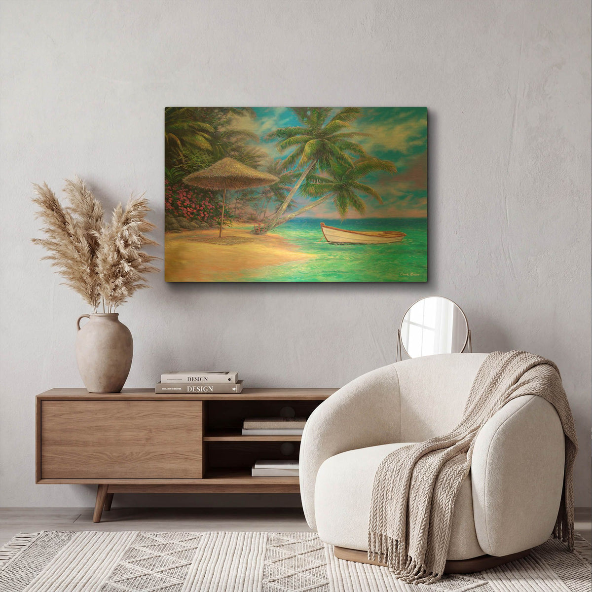 'Drift Away' By Chuck Pinson Gold Metal Wall Art
