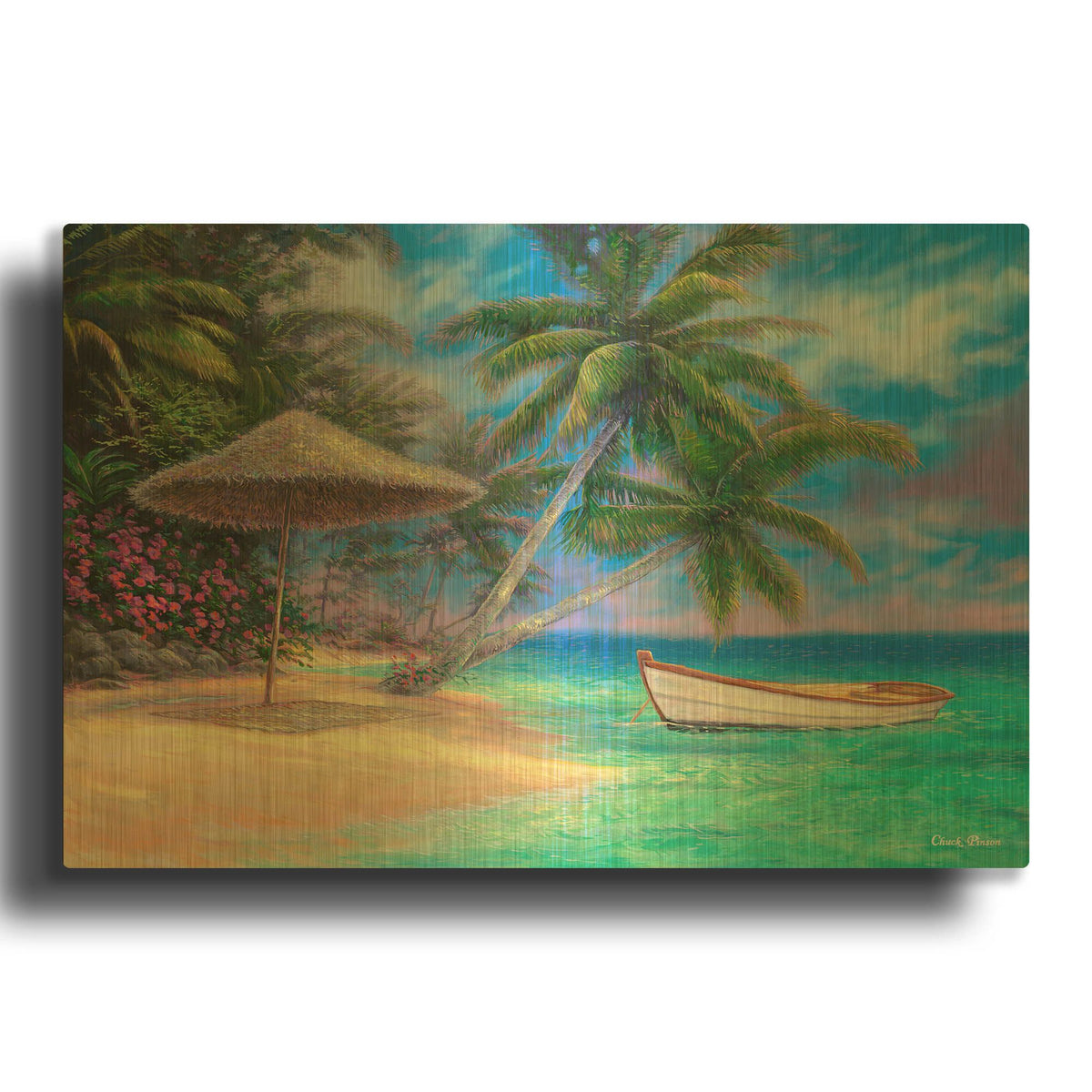 'Drift Away' By Chuck Pinson Gold Metal Wall Art