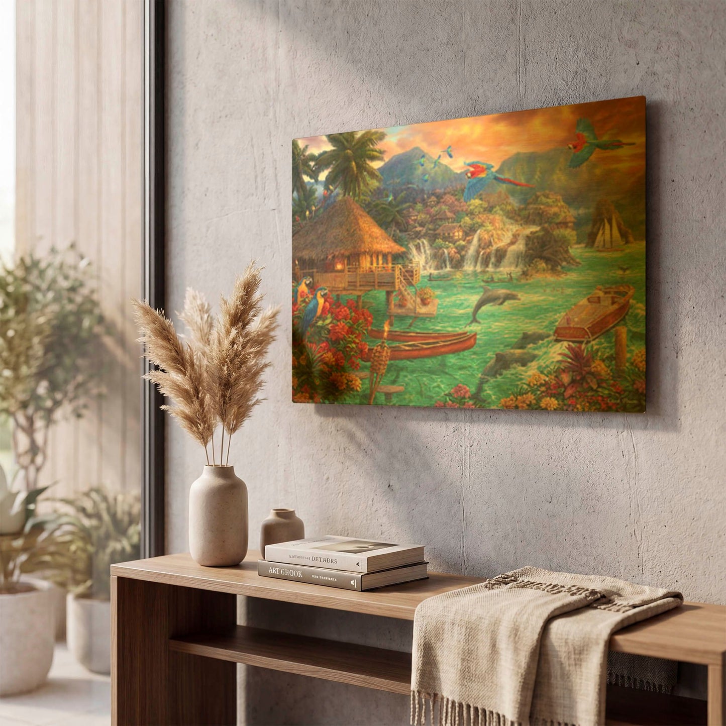 'Island Life' By Chuck Pinson Gold Metal Wall Art