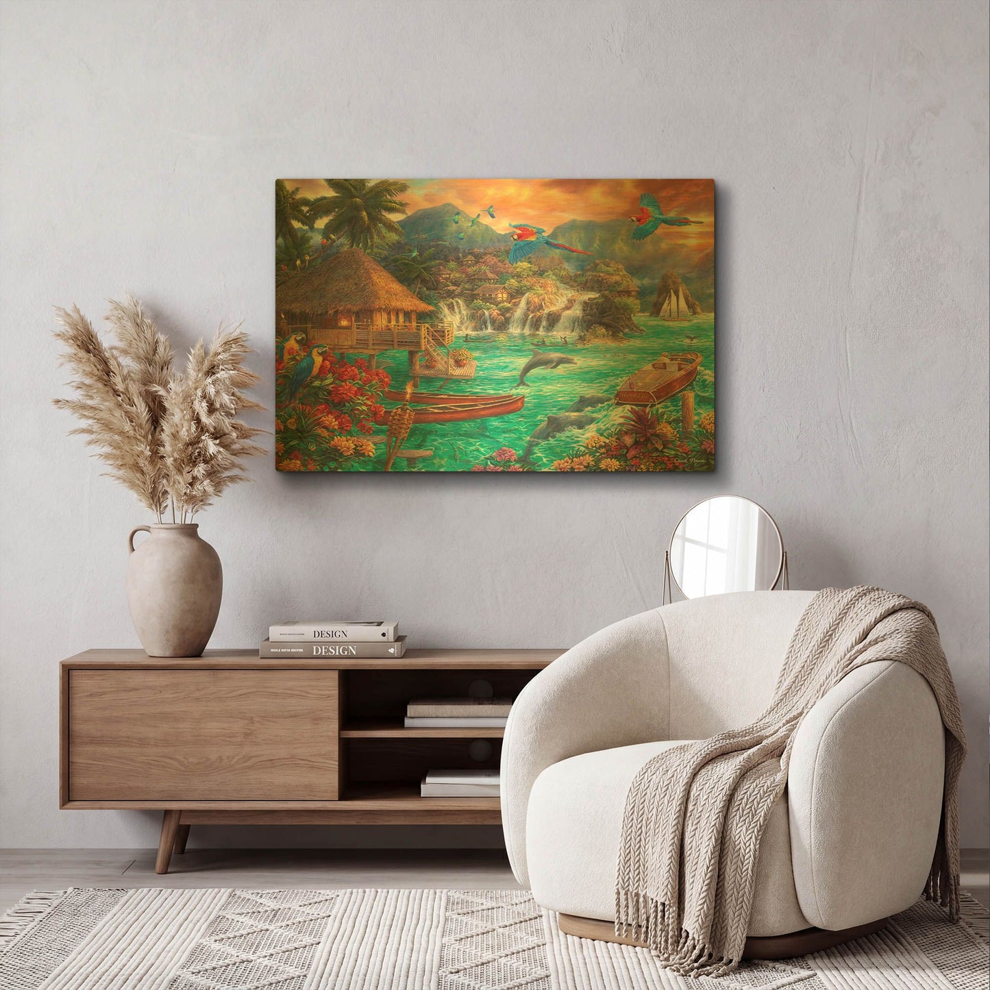 'Island Life' By Chuck Pinson Gold Metal Wall Art
