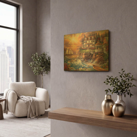 'Life Above the Fray' By Chuck Pinson Gold Metal Wall Art