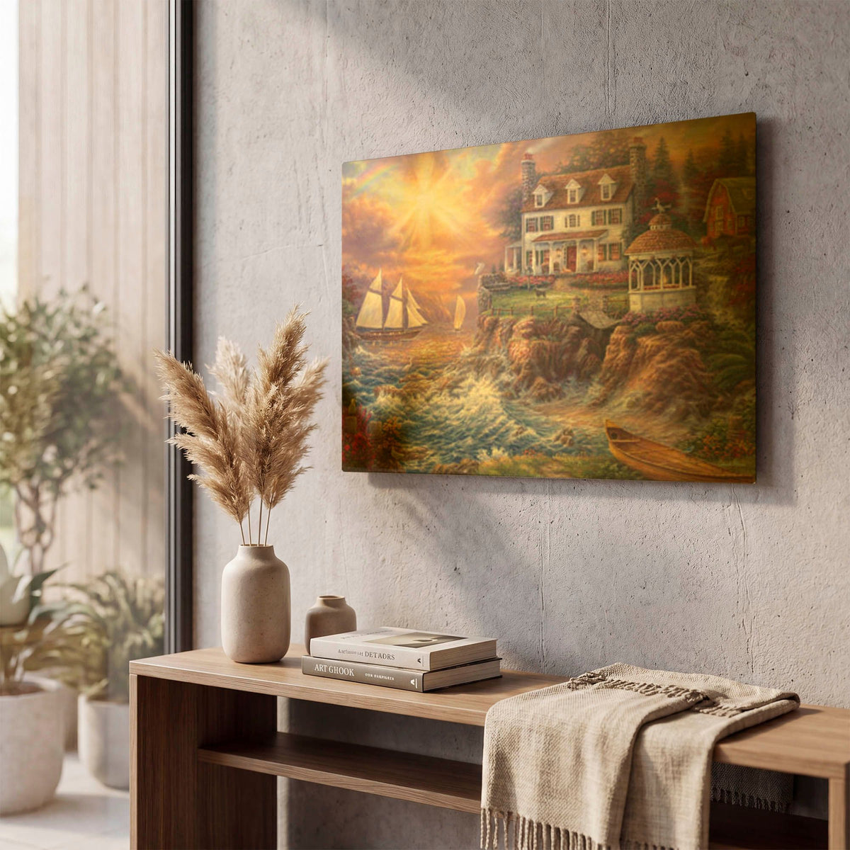 'Life Above the Fray' By Chuck Pinson Gold Metal Wall Art