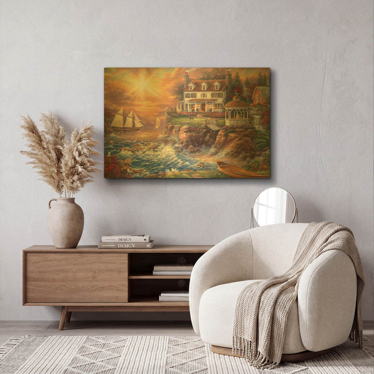 'Life Above the Fray' By Chuck Pinson Gold Metal Wall Art