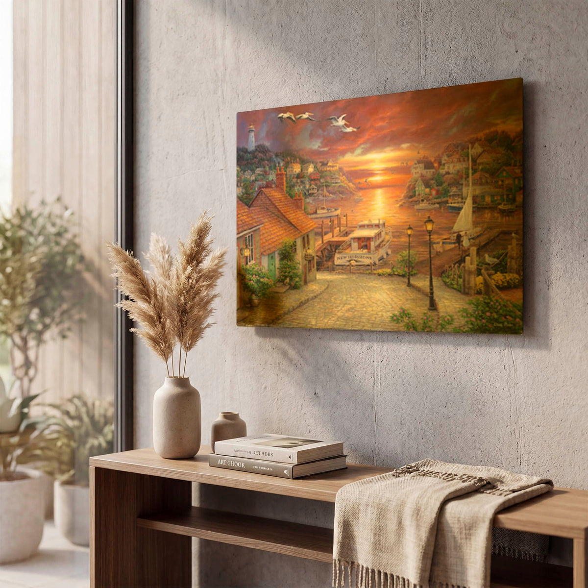 'New Horizons' By Chuck Pinson Gold Metal Wall Art