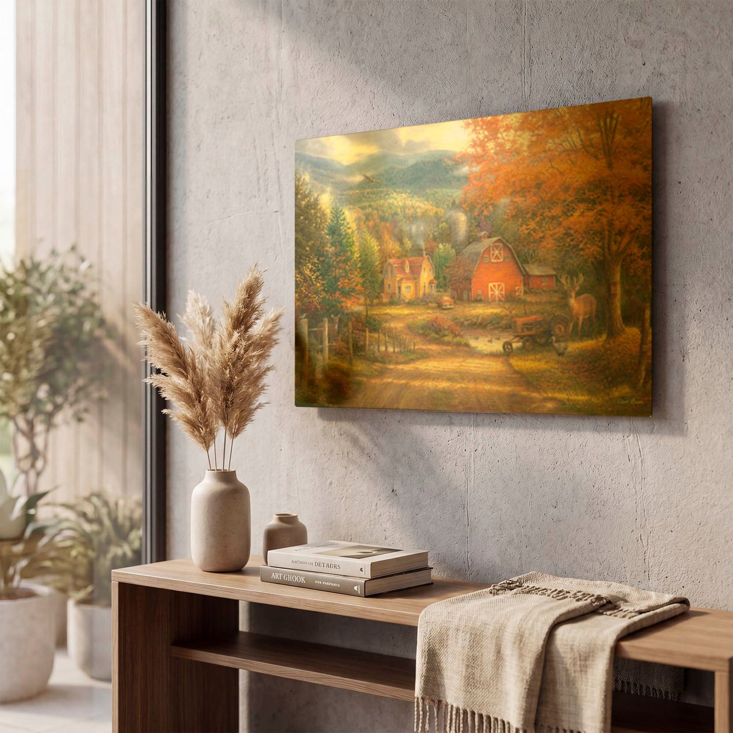 'Country Roads Take Me Home' By Chuck Pinson Gold Metal Wall Art