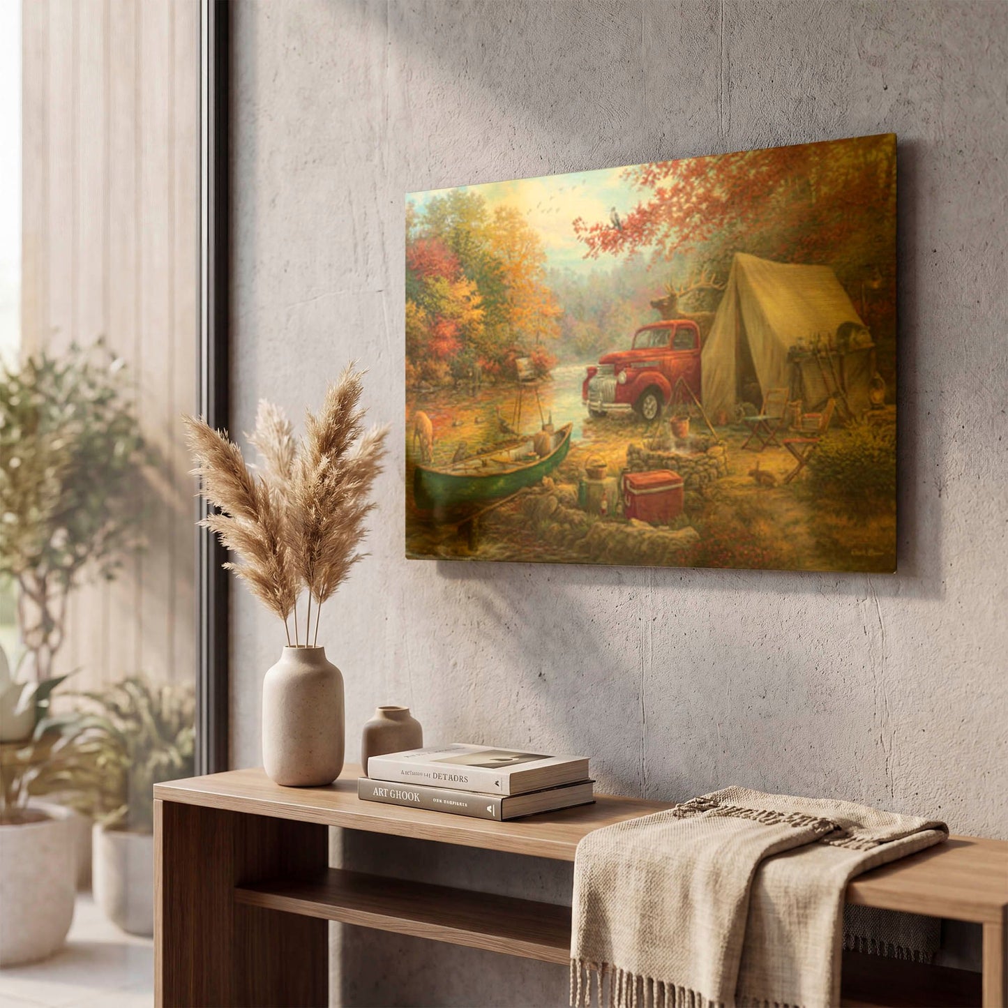 'Share the Outdoors' By Chuck Pinson Gold Metal Wall Art