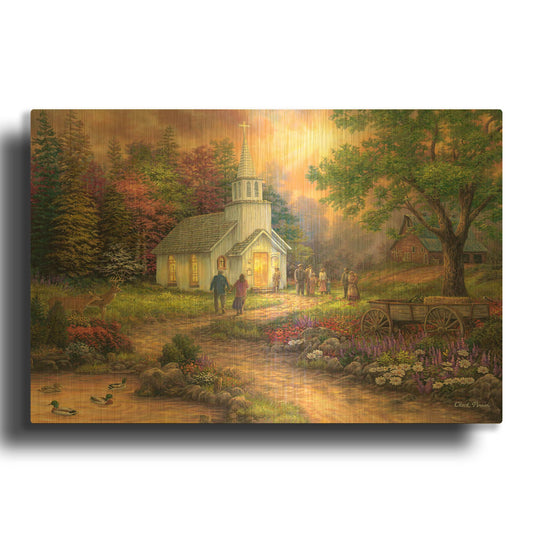 'Strength Along the Journey' By Chuck Pinson Gold Metal Wall Art