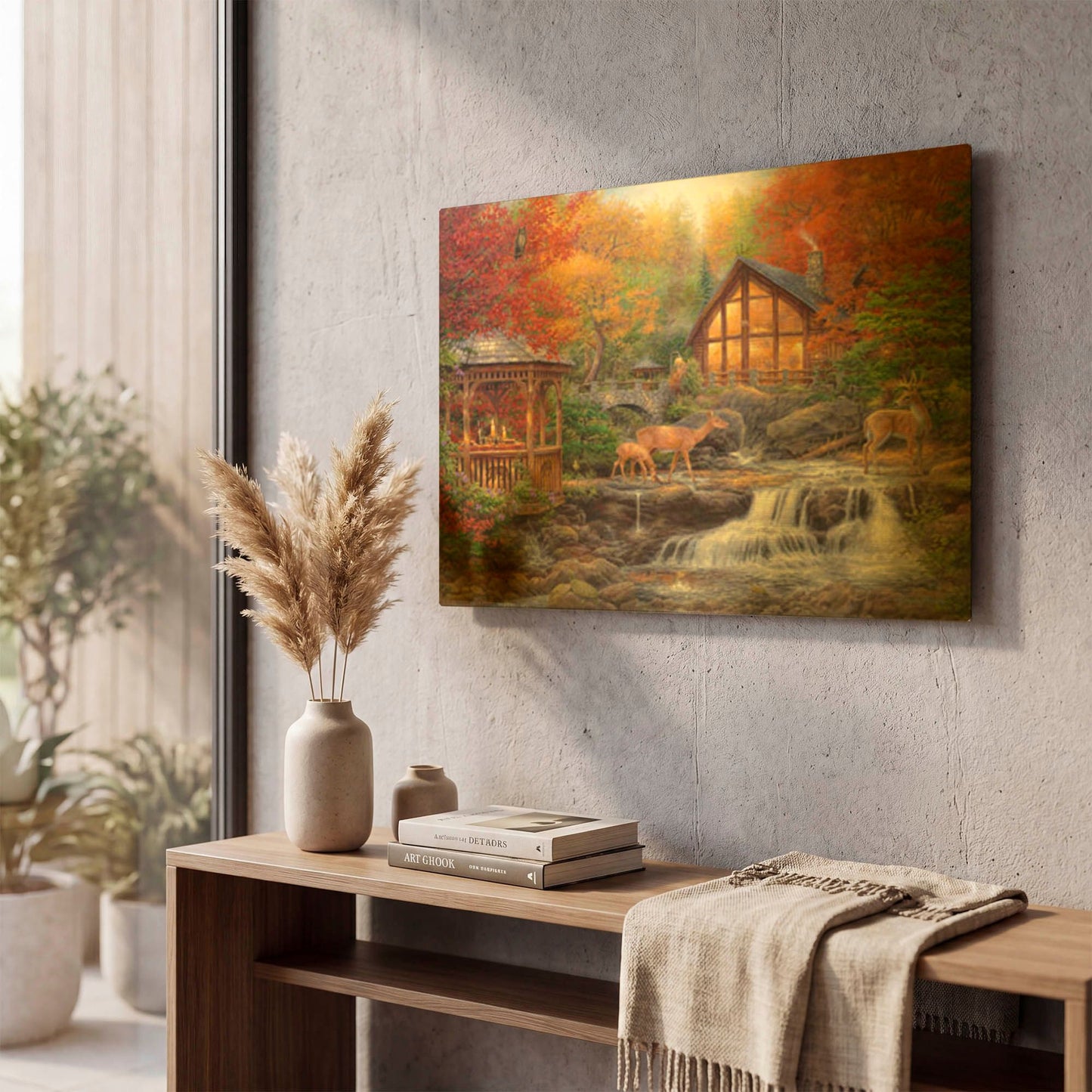 'The Colors of Life' By Chuck Pinson Gold Metal Wall Art