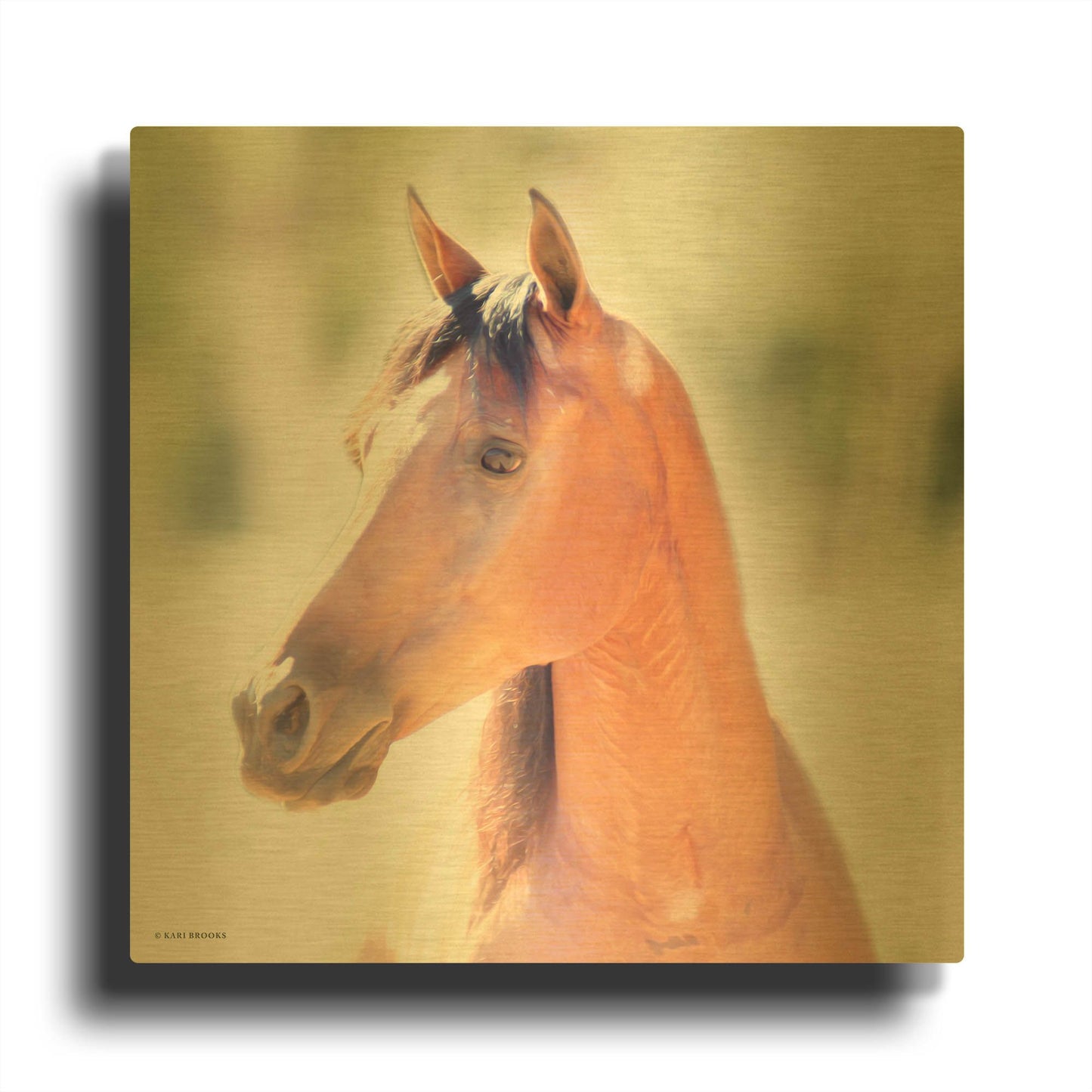 'The Berry' By Kari Brooks Gold Metal Wall Art