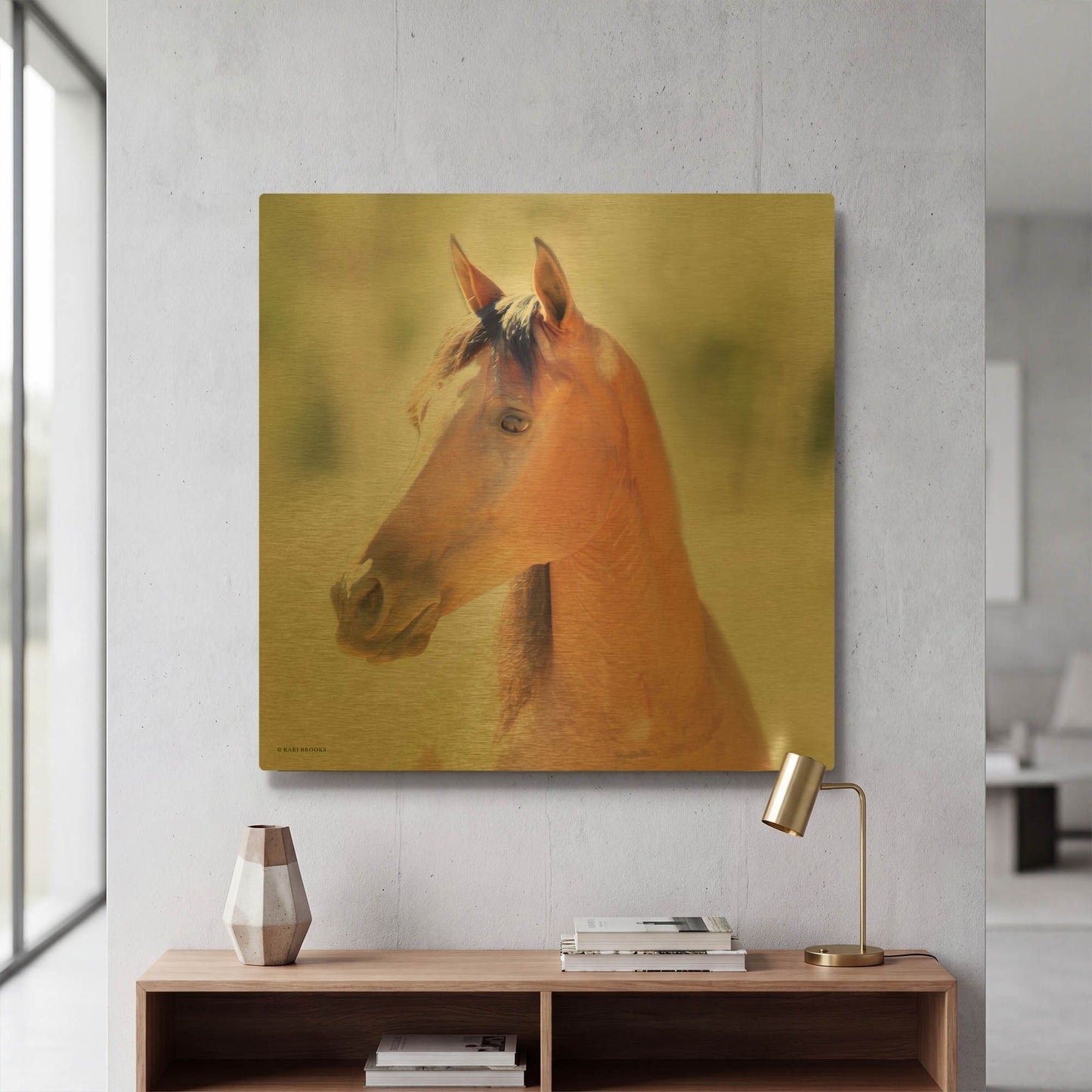 'The Berry' By Kari Brooks Gold Metal Wall Art