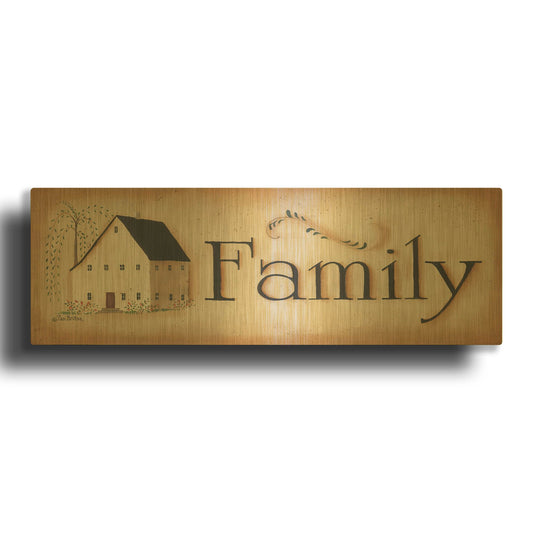 'Family' By Pam Britton Gold Metal Wall Art