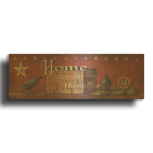 'Home Sweet Home' By Pam Britton Gold Metal Wall Art