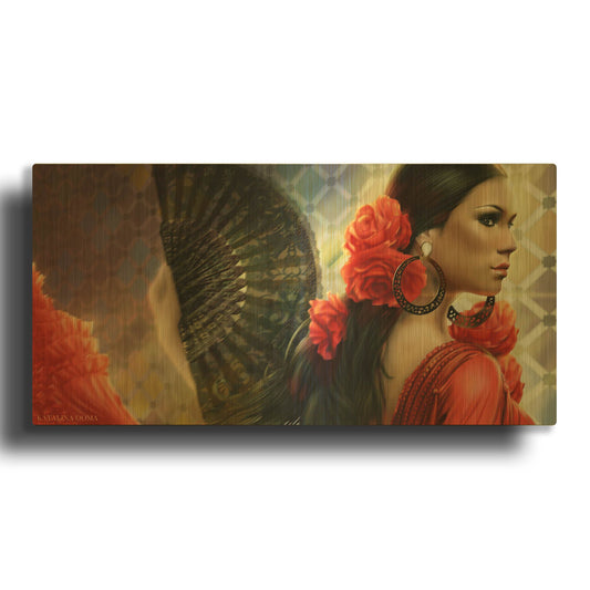 'Gift of art' By Katalina Ooma Gold Metal Wall Art
