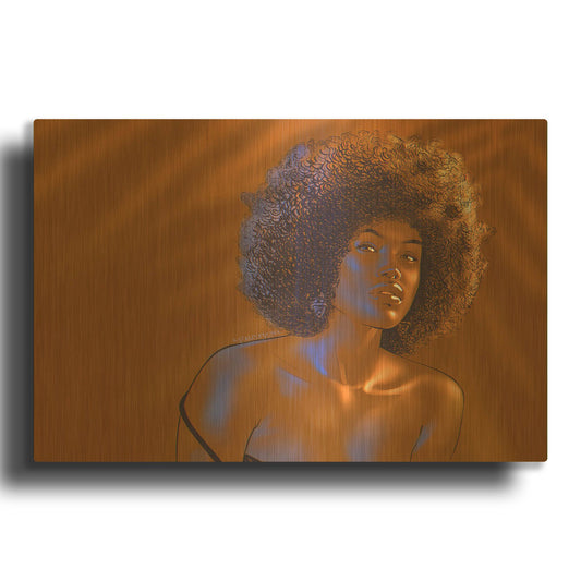 'Tanarelle' By Katalina Ooma Gold Metal Wall Art