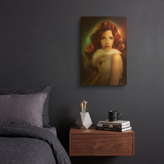 'Veraya' By Katalina Ooma Gold Metal Wall Art