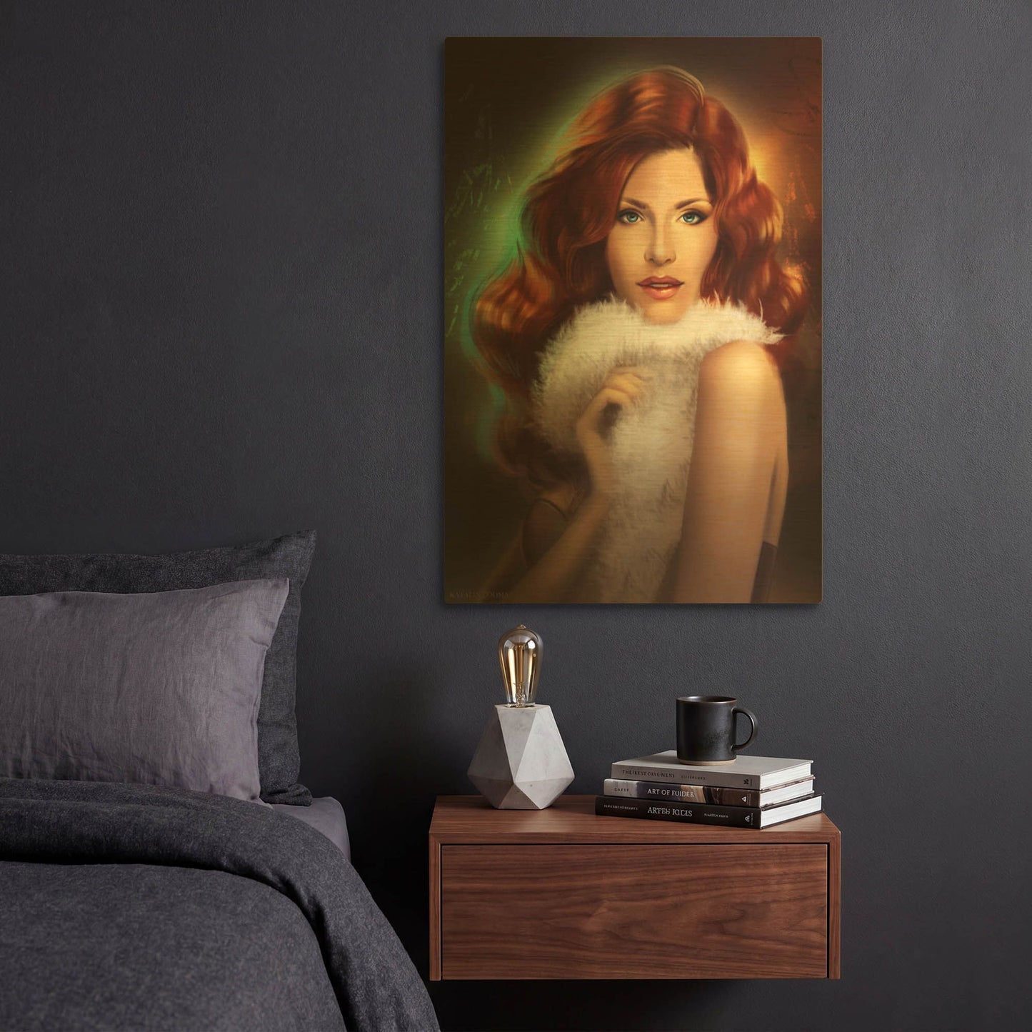 'Veraya' By Katalina Ooma Gold Metal Wall Art