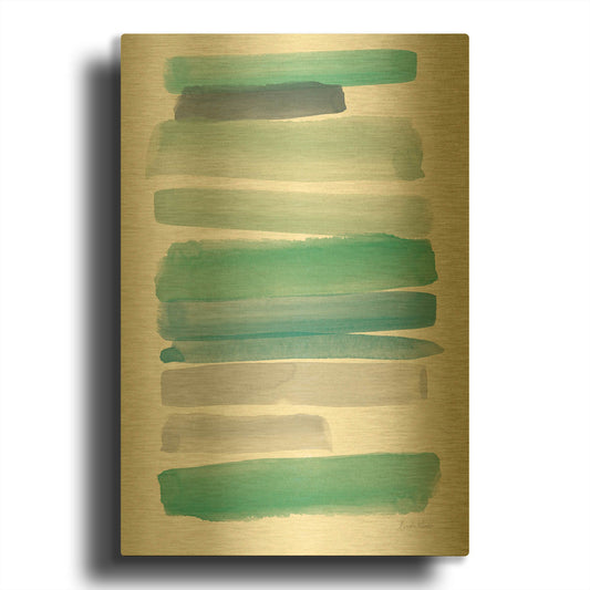 'Summer Sky' By Linda Woods Gold Metal Wall Art