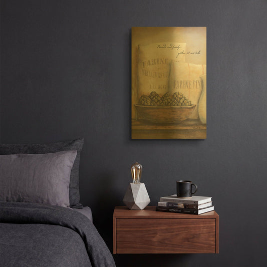 'Friends and Family.. Gather at Our Table' By Pam Britton Gold Metal Wall Art