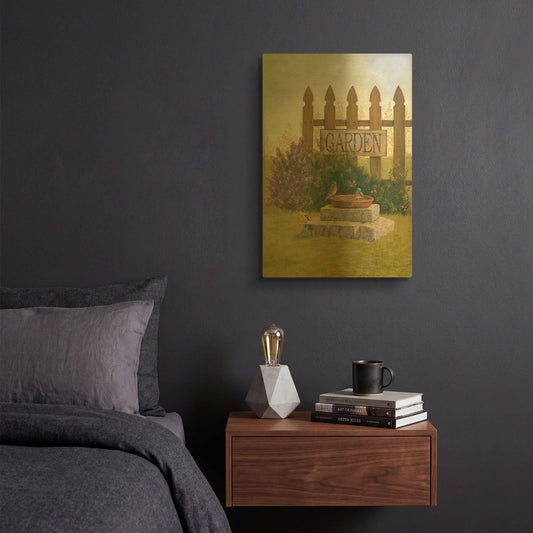 'Garden Beauty' By Pam Britton Gold Metal Wall Art