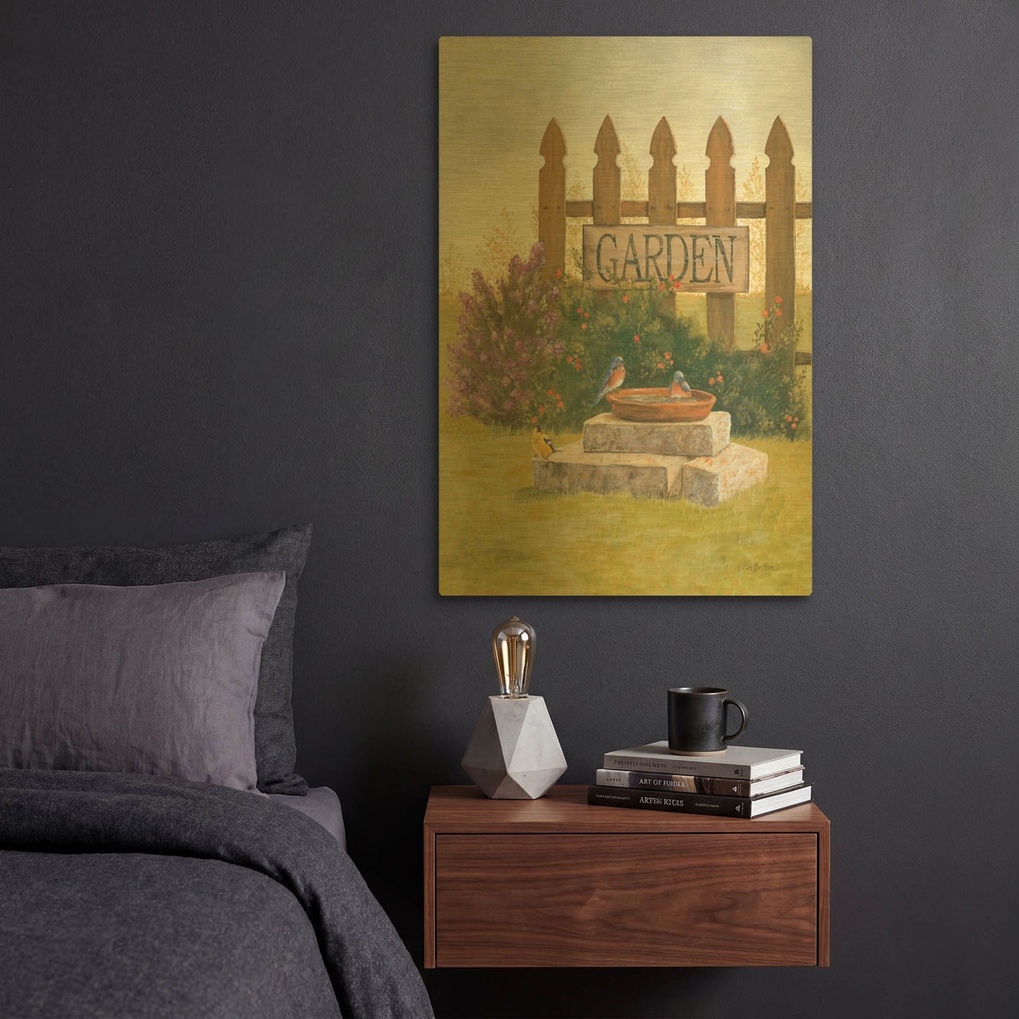 'Garden Beauty' By Pam Britton Gold Metal Wall Art