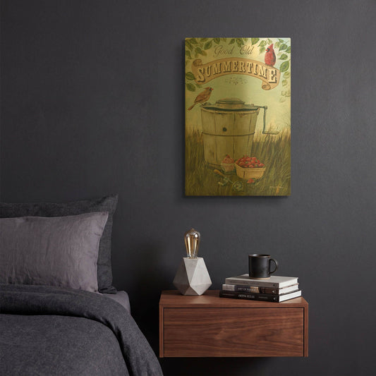 'Summertime' By Pam Britton Gold Metal Wall Art