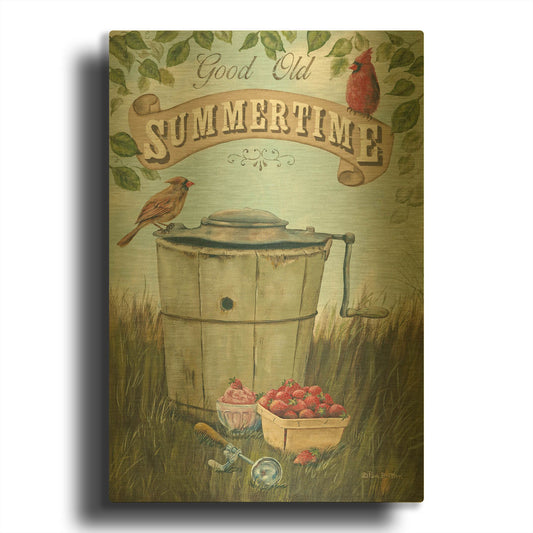 'Summertime' By Pam Britton Gold Metal Wall Art