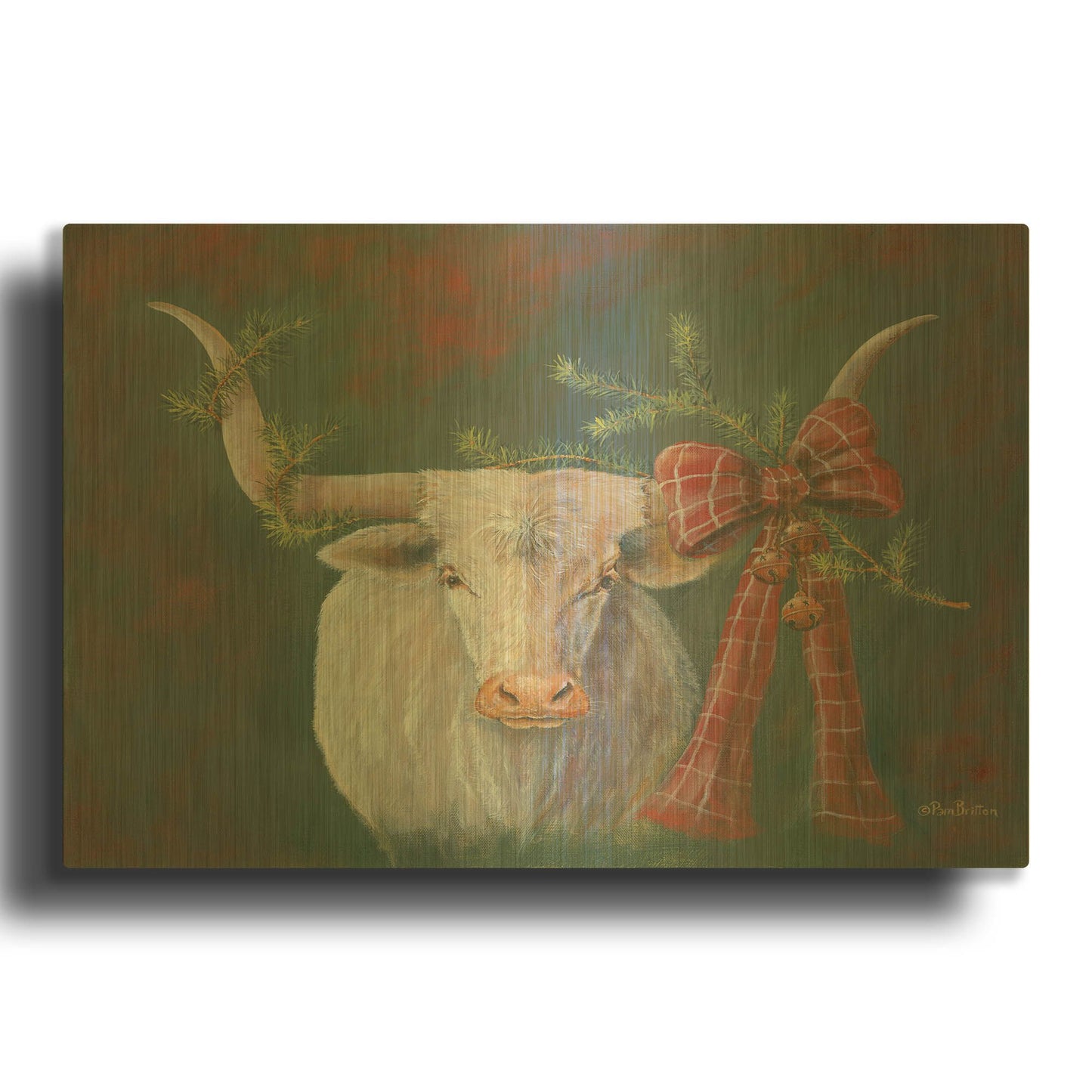 'Hilda Mae Decked Out' By Pam Britton Gold Metal Wall Art