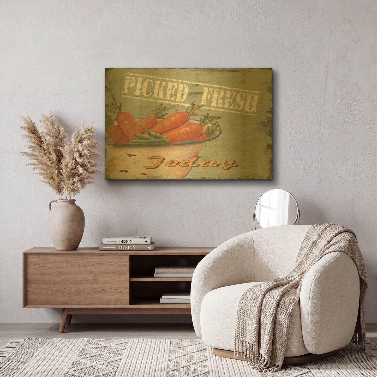 'Picked Fresh' By Pam Britton Gold Metal Wall Art