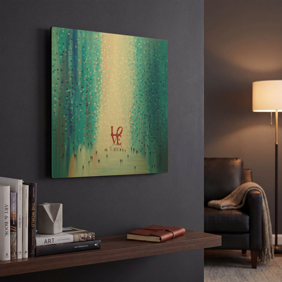 'In Love With You' By Ekaterina Ermilkina Gold Metal Wall Art