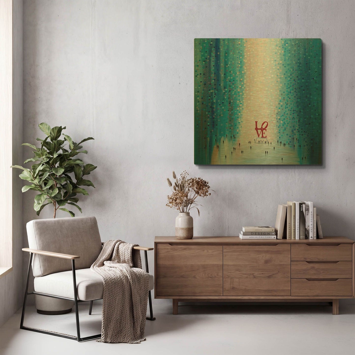 'In Love With You' By Ekaterina Ermilkina Gold Metal Wall Art