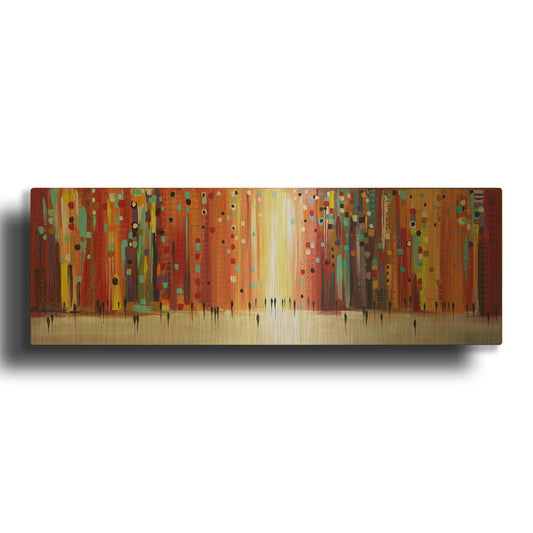 'Late Sunset' By Ekaterina Ermilkina Gold Metal Wall Art